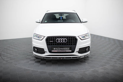 Maxton Front Ansatz V.1 für Audi Q3 S-line 8U schwarz Hochglanz