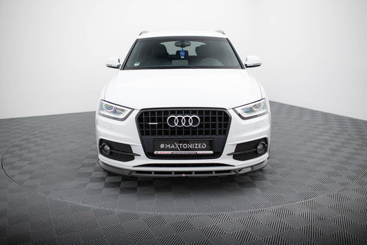 Maxton Front Ansatz V.1 für Audi Q3 S-line 8U schwarz Hochglanz