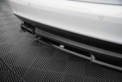 Maxton Heck Ansatz Flaps Diffusor für Jaguar XE R-Sport X760 schwarz Hochglanz