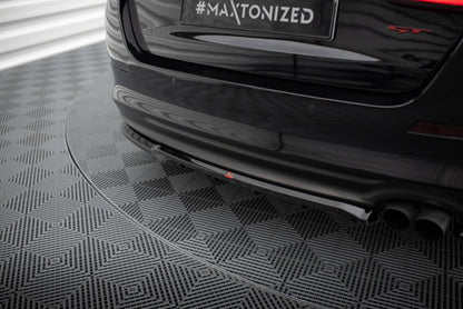 Maxton Mittlerer Diffusor Heck Ansatz DTM Look für Kia Optima Mk3 schwarz Hochglanz