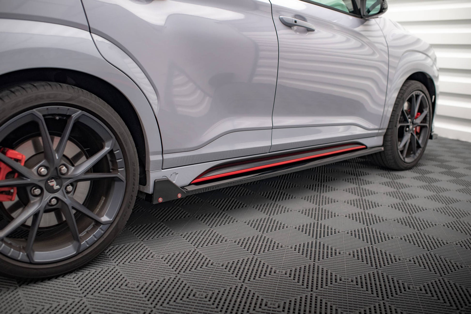 Maxton Seitenschweller Ansatz für V.1 für + Flaps Hyundai Kona N Mk1