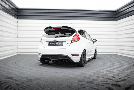 Maxton Heck Ansatz Flaps Diffusor V.3 für Ford Fiesta ST Mk7 Facelift schwarz Hochglanz