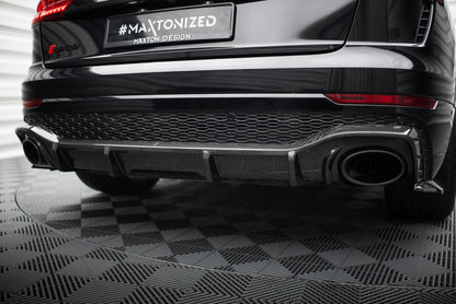 Maxton Carbon Fiber Diffusor Heck Ansatz für Audi RSQ8 Mk1