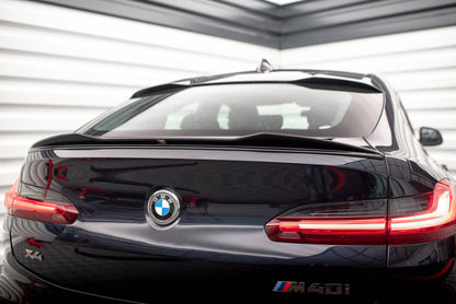 Maxton Spoiler CAP für 3D BMW X4 M-Paket G02 schwarz Hochglanz