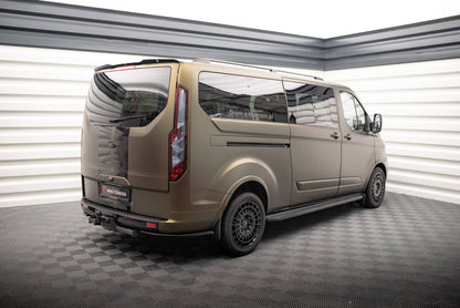 Maxton Heck Ansatz Flaps Diffusor für Ford Tourneo Custom Mk1 Facelift schwarz Hochglanz