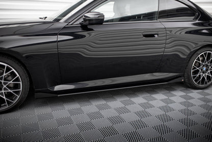 Maxton Side Flaps BMW 2 Coupe G42 schwarz Hochglanz