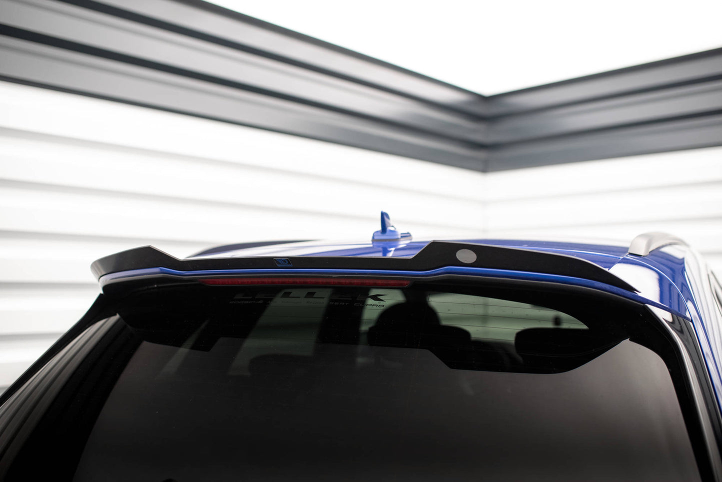 Maxton Spoiler CAP für Audi Q5 S-Line SUV Mk2 Facelift schwarz Hochglanz