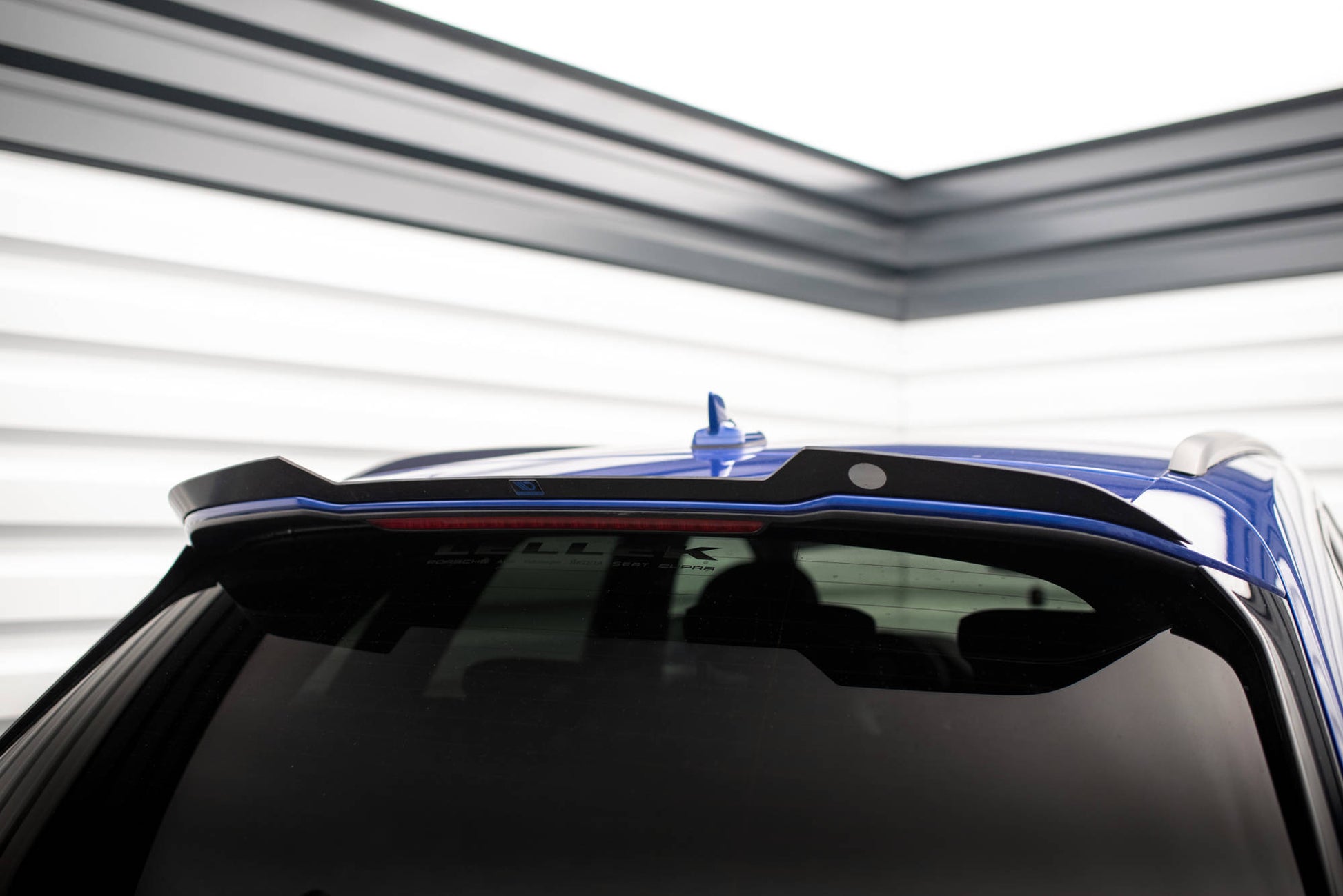 Maxton Spoiler CAP für Audi Q5 S-Line SUV Mk2 Facelift schwarz Hochglanz