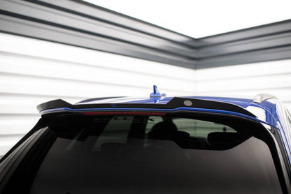 Maxton Spoiler CAP für Audi Q5 S-Line SUV Mk2 Facelift schwarz Hochglanz