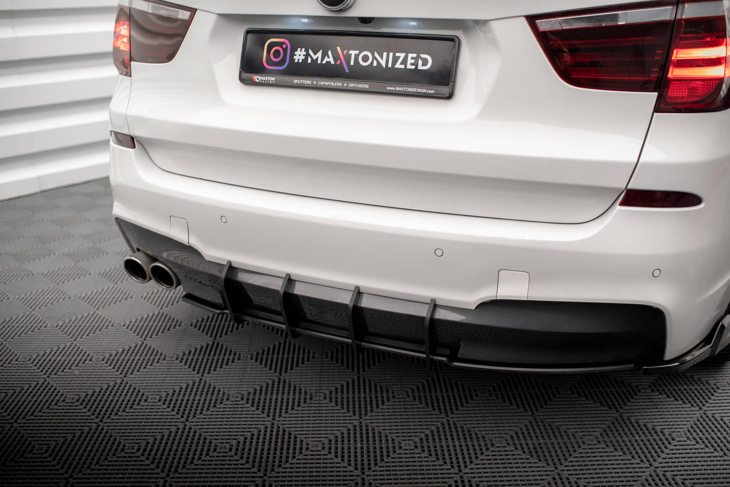Maxton Street Pro Heckschürze für BMW X3 M-Paket F25