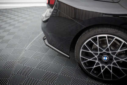 Maxton Heck Ansatz Flaps Diffusor V.1 für BMW 2 Coupe G42 schwarz Hochglanz