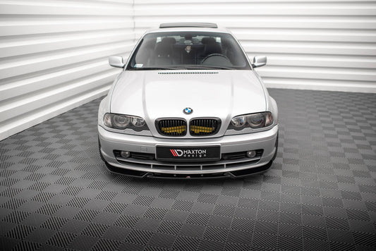 Maxton Front Ansatz V.3 für BMW 3er Coupe E46 schwarz Hochglanz