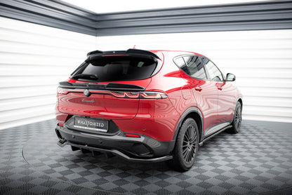 Maxton Höher Spoiler CAP für 3D Alfa Romeo Tonale Mk1 schwarz Hochglanz