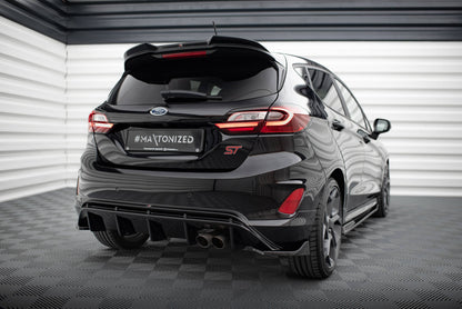 Maxton Spoiler CAP für 3D Ford Fiesta ST / ST-Line Mk8 schwarz Hochglanz