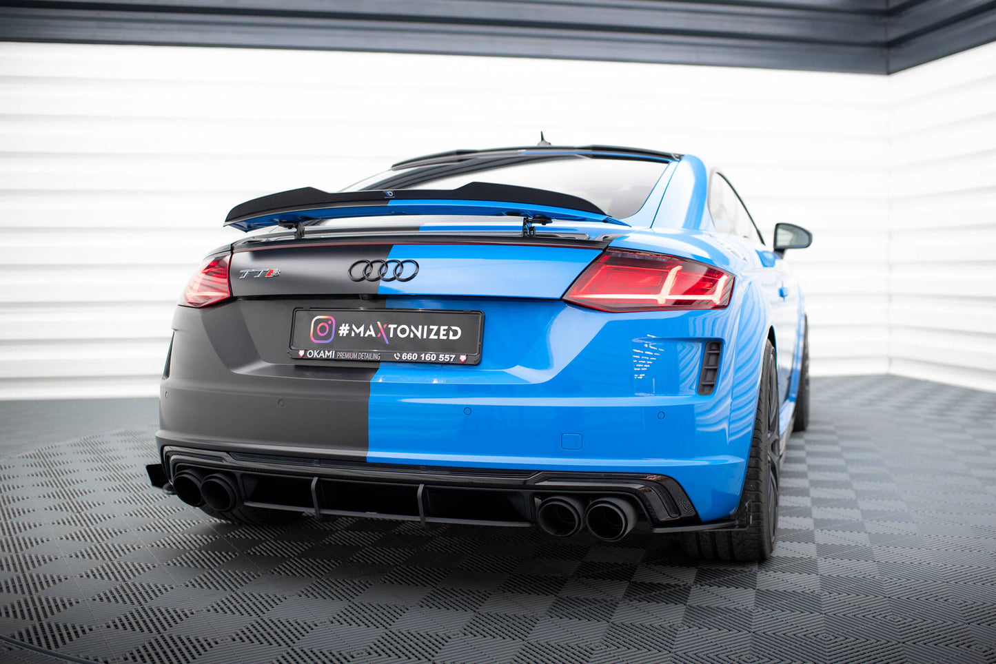Maxton Street Pro Heckschürze für Audi TT S 8S Facelift