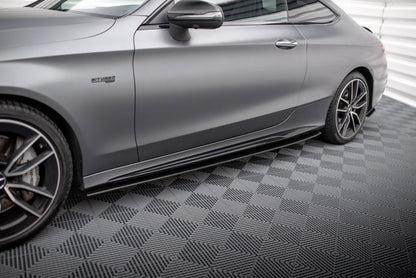 Maxton Street Pro Seitenschweller Ansatz für Mercedes-AMG C43 Coupe C205 Facelift