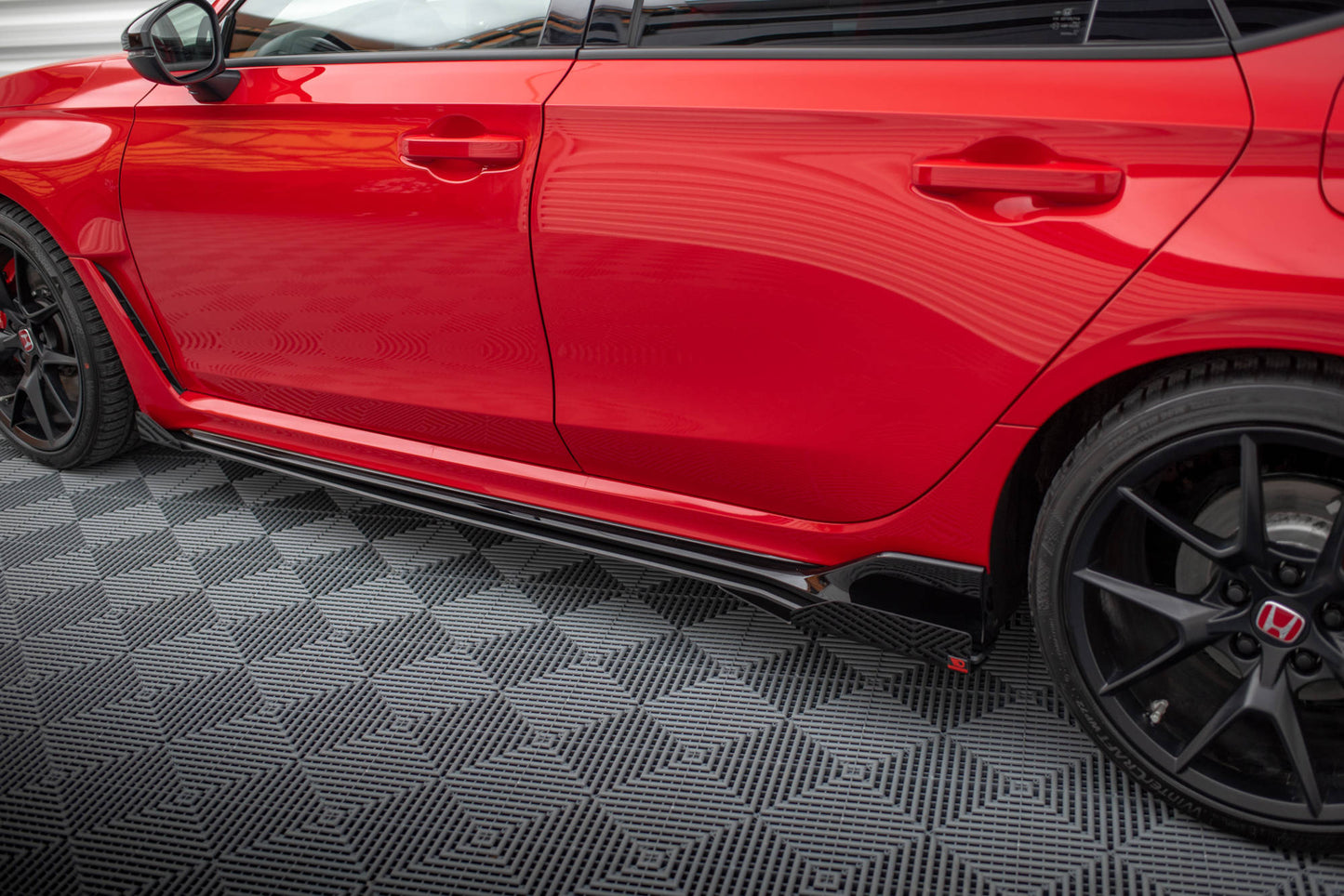 Maxton Side Flaps Honda Civic Type-R Mk 11 schwarz Hochglanz
