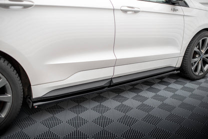 Maxton Seitenschweller Ansatz für Ford Edge Sport Mk2 schwarz Hochglanz