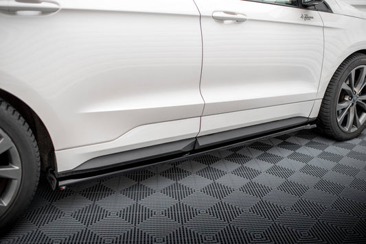 Maxton Seitenschweller Ansatz für Ford Edge Sport Mk2 schwarz Hochglanz
