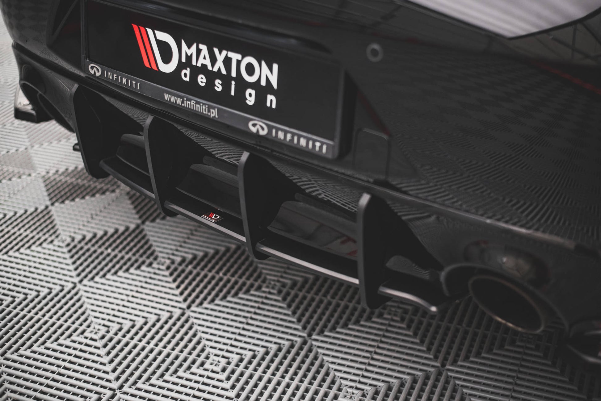 Maxton Street Pro Heckschürze für Infiniti Q60 S Mk2