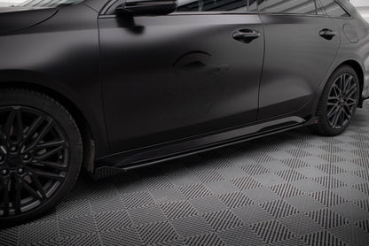 Maxton Side Flaps Kia Proceed GT Mk1 Facelift / Ceed GT Mk3 Facelift  schwarz Hochglanz