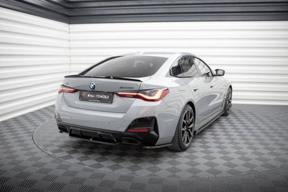 Maxton Mittlerer Diffusor Heck Ansatz für BMW M440i Gran Coupe G26 schwarz Hochglanz