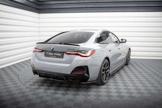 Maxton Mittlerer Diffusor Heck Ansatz für BMW M440i Gran Coupe G26 schwarz Hochglanz