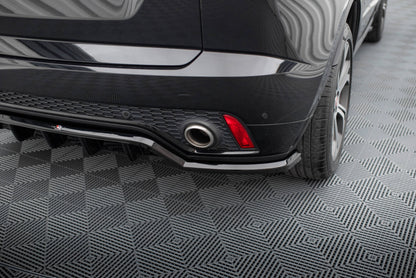 Maxton Mittlerer Diffusor Heck Ansatz DTM Look für Jaguar E-Pace R-Dynamic Mk1 schwarz Hochglanz