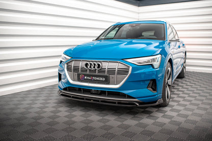 Maxton Front Ansatz V.2 für Audi e-tron schwarz Hochglanz