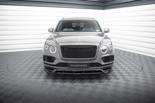 Maxton Front Ansatz für Bentley Bentayga Mk1  schwarz Hochglanz