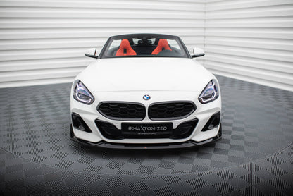 Maxton Front Ansatz für BMW Z4 M40i / M-Paket G29 Facelift schwarz Hochglanz