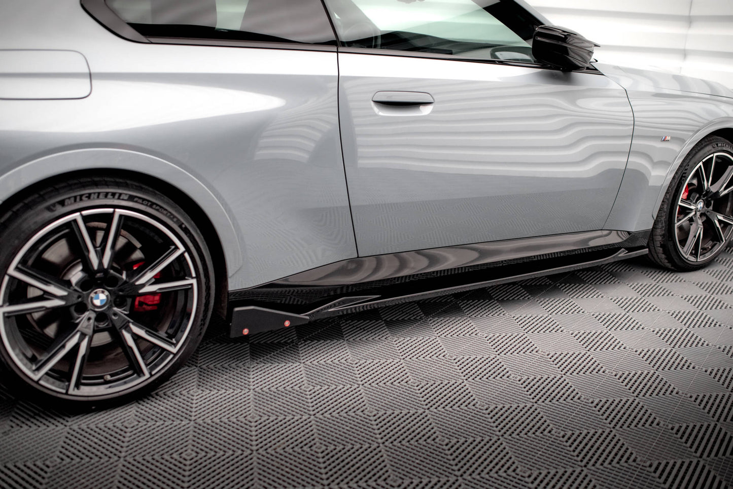Maxton Seitenschweller Ansatz für V.2 für + Flaps BMW 2 Coupe M-Paket / M240i G42