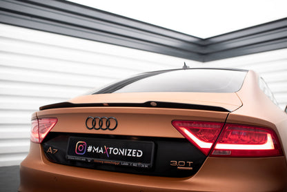 Maxton Spoiler CAP für Audi A7 C7 schwarz Hochglanz