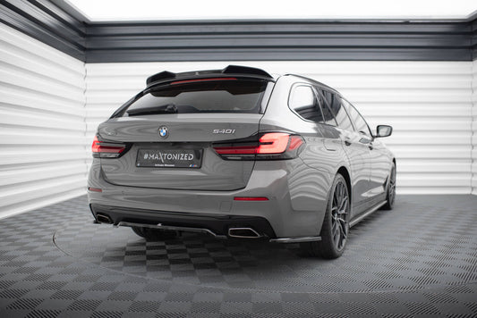 Maxton Mittlerer Diffusor Heck Ansatz DTM Look für BMW 5er G30 / G31 Facelift schwarz Hochglanz