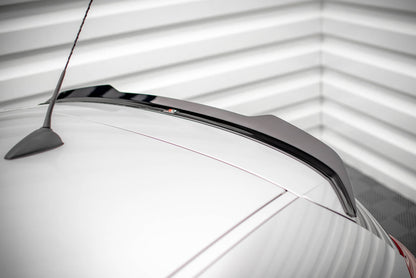 Maxton Spoiler CAP V.2 für BMW 1er E81 Facelift schwarz Hochglanz