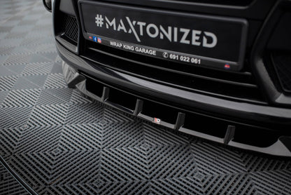 Maxton Front Ansatz für Ford Kuga ST Mk1 schwarz Hochglanz