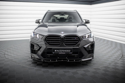 Maxton Front Ansatz V.1 für BMW X5 M F95 Facelift schwarz Hochglanz