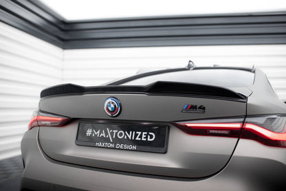 Maxton Spoiler CAP für 3D BMW M4 G82 / M440i G22 / 4 M-Paket G22 schwarz Hochglanz