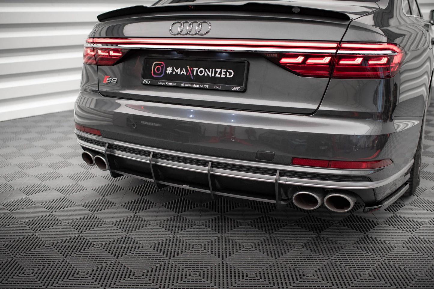Maxton Street Pro Heckschürze für Audi S8 D5