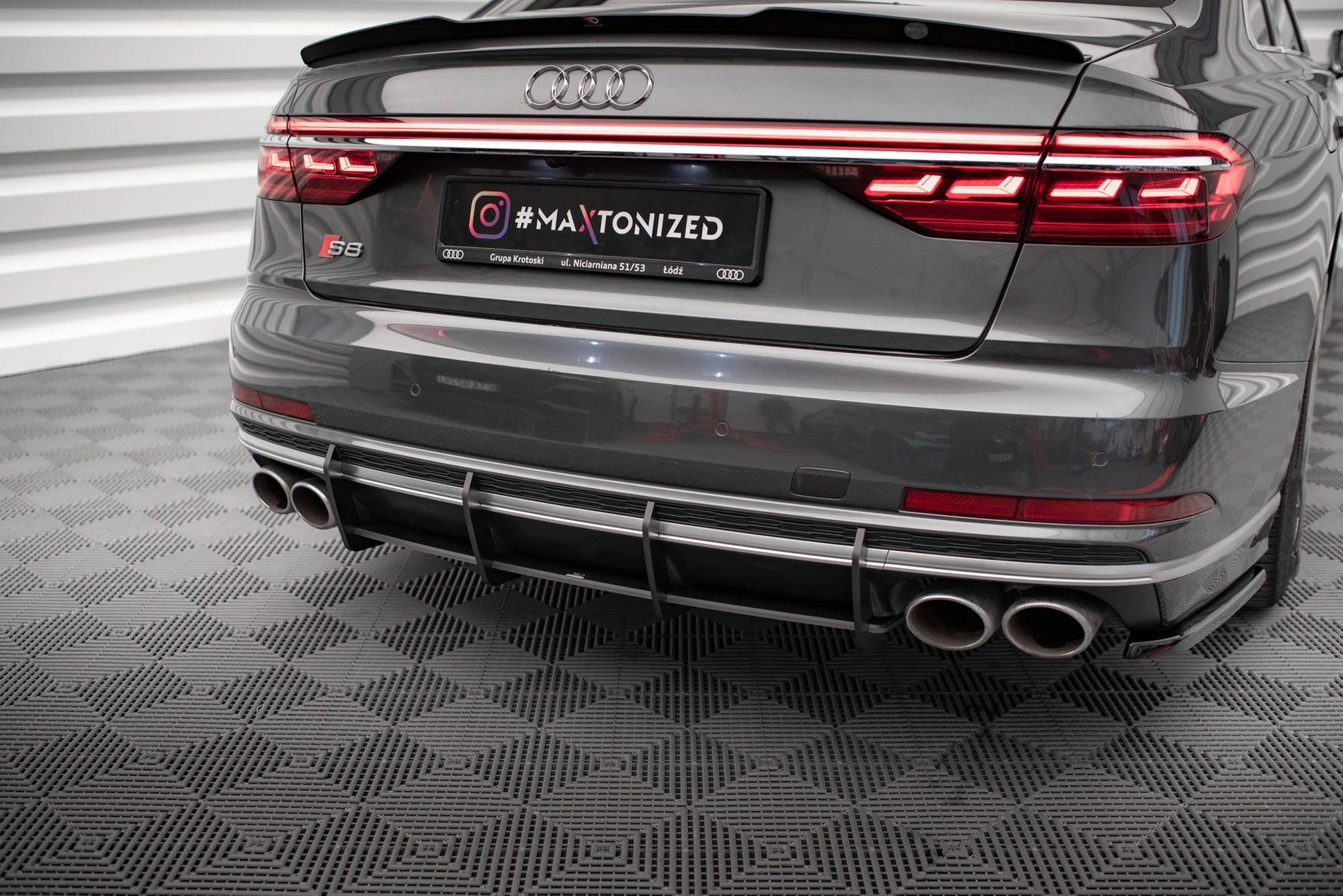Maxton Street Pro Heckschürze für Audi S8 D5