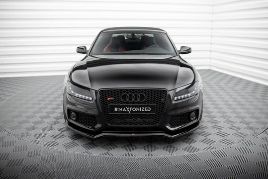 Maxton Front Ansatz V.3 für Audi S5 / A5 S-Line 8T schwarz Hochglanz