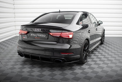 Maxton Street Pro Heck Ansatz Flaps Diffusor für Audi RS3 Limousine 8V Facelift