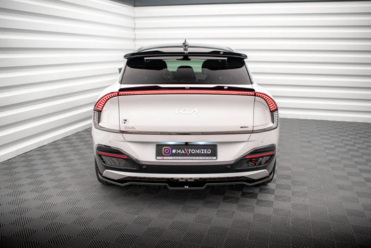 Maxton Niedriger Spoiler CAP für Kia EV6 GT-Line Mk1 schwarz Hochglanz