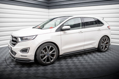 Maxton Seitenschweller Ansatz für Ford Edge Sport Mk2 schwarz Hochglanz