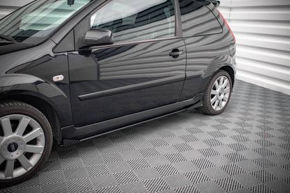 Maxton Street Pro Seitenschweller Ansatz für + Flaps Ford Fiesta ST Mk6 schwarz Hochglanz