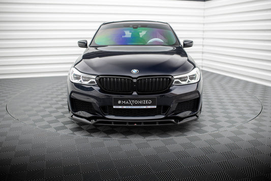 Maxton Front Ansatz für BMW 6er GT M-Paket G32 schwarz Hochglanz