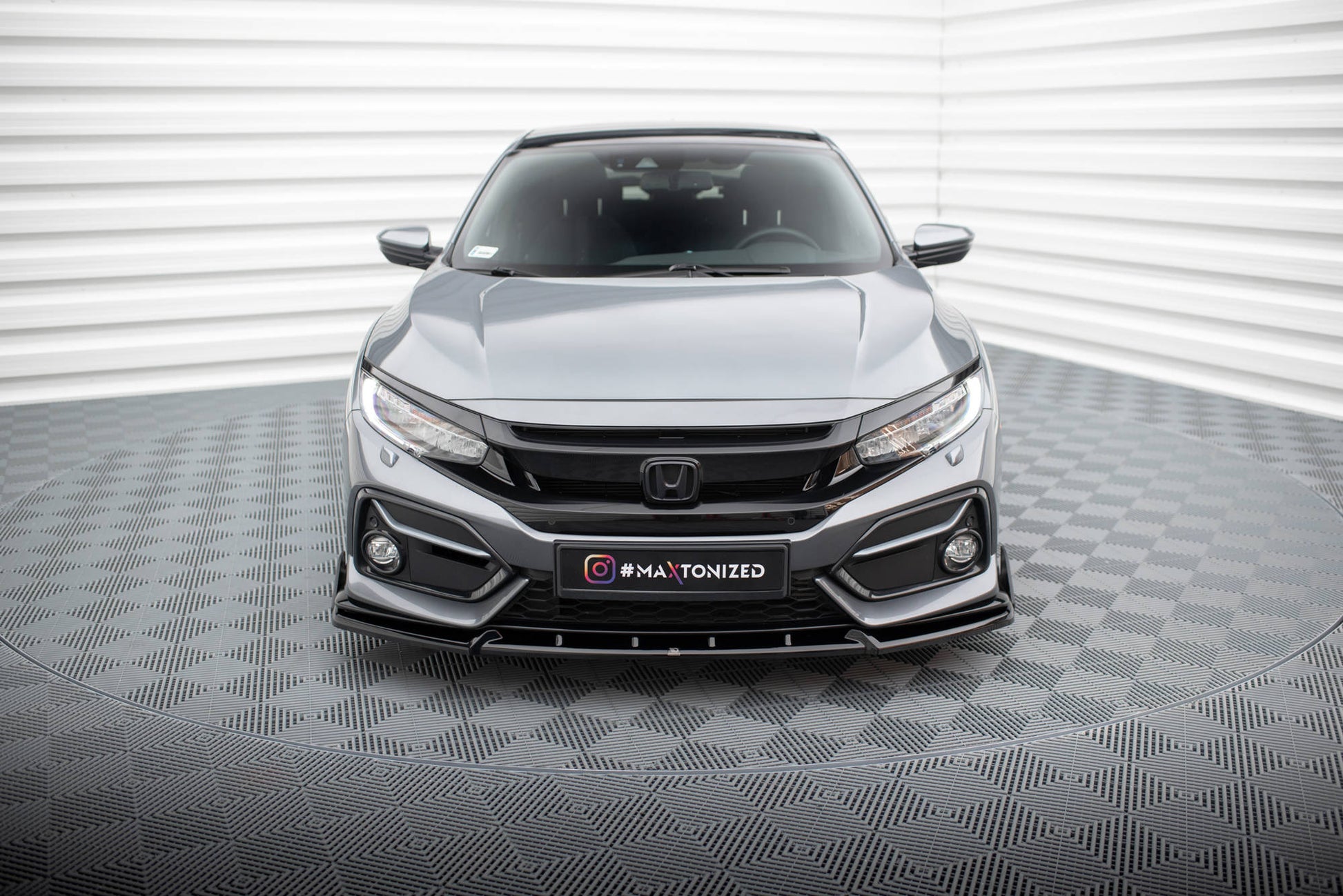 Maxton Front Ansatz +Flaps für Honda Civic Sport Mk 10