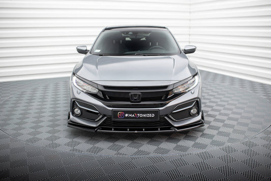 Maxton Front Ansatz +Flaps für Honda Civic Sport Mk 10