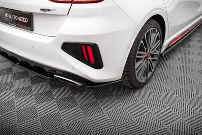 Maxton Heck Ansatz Flaps Diffusor für Kia Ceed GT Mk3  schwarz Hochglanz