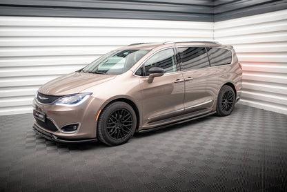 Maxton Seitenschweller Ansatz für Chrysler Pacifica Mk2 schwarz Hochglanz